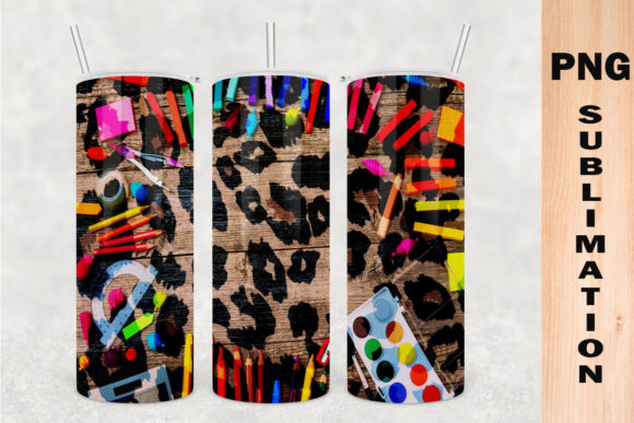 Download School-Tools Tumbler Leopard Design PNG - Premium Resources