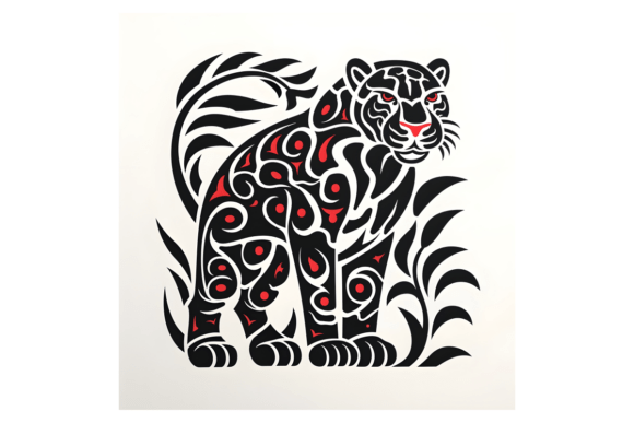 Download Leopard Poster, Tribal Leopard Graphic - Graphic Collection