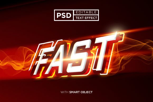 Download Fast Editable Font Mockup in Glow Effect - Glow effect Collection