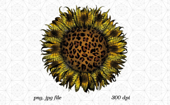 Download Sunflower Leopard Design - Premium Bundle