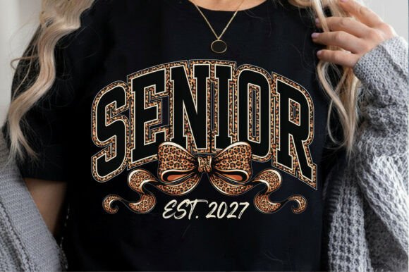 Download Senior 2027 Class of 2027 Leopard Bow - Premium Resources