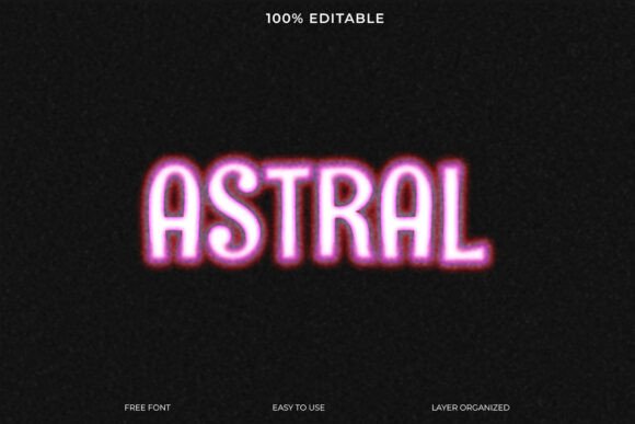 Download Astral Glow Text Effect Photoshop Templa - Premium Resources