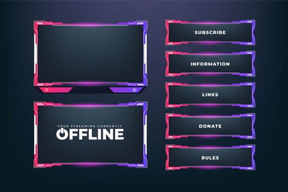 Download Futuristic Gaming Overlay Template - Futuristic Collection