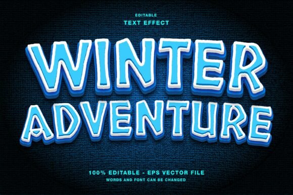 Download Winter Adventure Editable Text Effect - Premium Resources