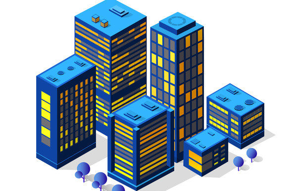 Download Residential Town of Vector Graphics - Graphic Collection